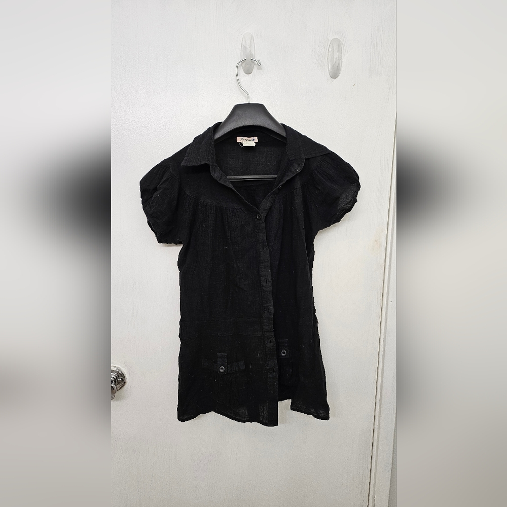 Women's Papaya light breezy short sleeve top, Size Small